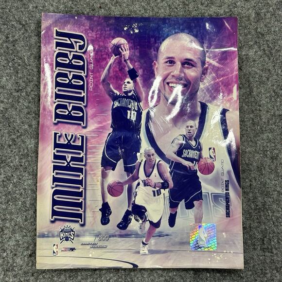 Vintage Mike Bibby Sacramento Kings NBA Limited /500 Photo Rare - 8”x 10” -Gloss - Picture 1 of 7